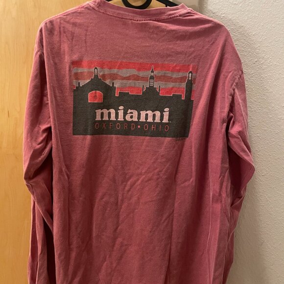 Miami University (Oxford, OH) Long-Sleeved Comfort Colors T-Shirt - Size Small - Picture 1 of 5